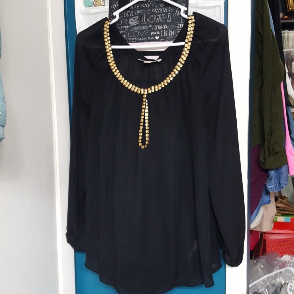 Black blouse sz l